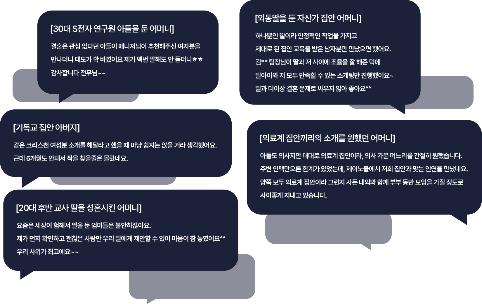 부모님들의 후기
